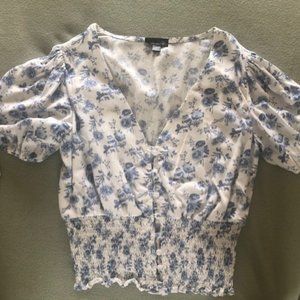 Floral Short Sleeved Top